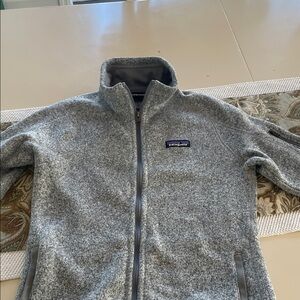 Patagonia Heather Gray Zip-Up Fleece
